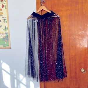 Sparkly mesh sheer skirt